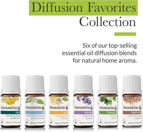 Pranarom - Diffusion Favorites Kit (6x5ml) - Peace, Zen, Uplift, Provence, Tranquility, Meditation in Saudi Arabia