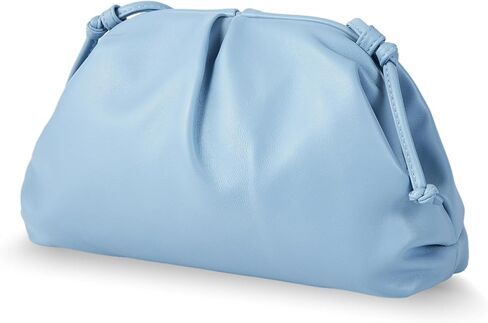 BRYCTSISEN Elegant Vegan Leather Clutch Bag for Women Dressy Pleated Cloud Dumpling Purse Super Soft PU Evening Handbag in Saudi Arabia