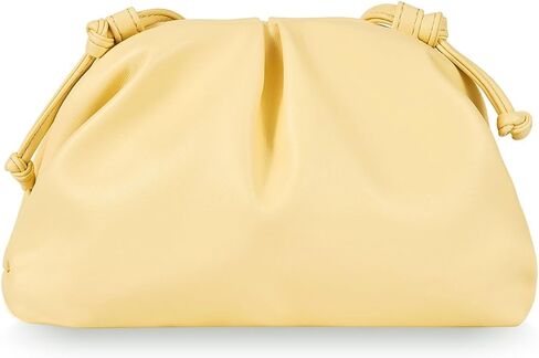 BRYCTSISEN Elegant Vegan Leather Clutch Bag for Women Dressy Pleated Cloud Dumpling Purse Super Soft PU Evening Handbag in Saudi Arabia
