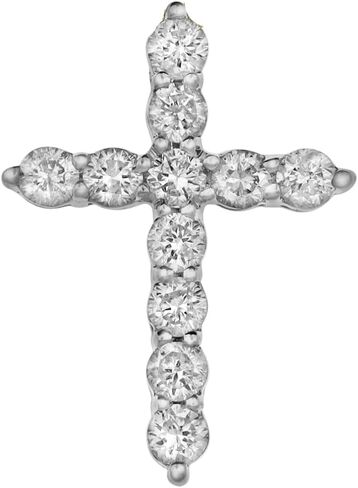 Sacred Cross 0.32 CT Natural Diamond Cross Pendant for Women in 10K Yellow Gold - Religious Everyday Jewelry in Saudi Arabia