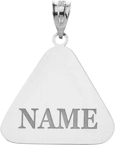Fine 925 Sterling Silver Personalized Name Eight Ball Billiard Pool Cue Sports Pendant in Kuwait