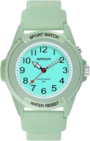 Waterproof Watches for Women – Big Face Sports Watch, Night Light, Analog, Lightweight in Kuwait