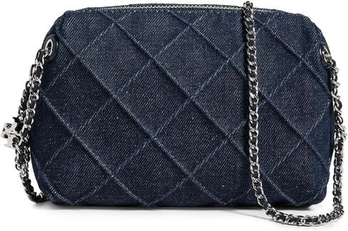 Tory Burch Women's Fleming Denim Soft Crossbody Bag in Kuwait