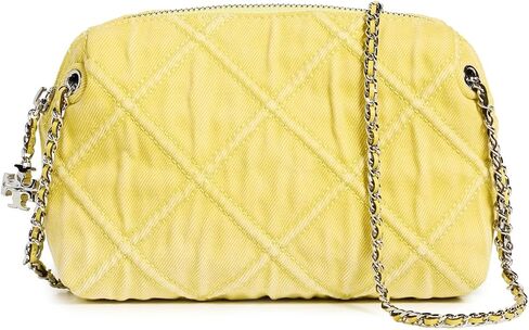 Tory Burch Women's Fleming Denim Soft Crossbody Bag in Kuwait
