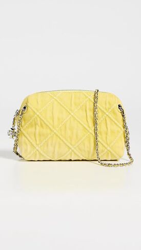Tory Burch Women's Fleming Denim Soft Crossbody Bag in Kuwait