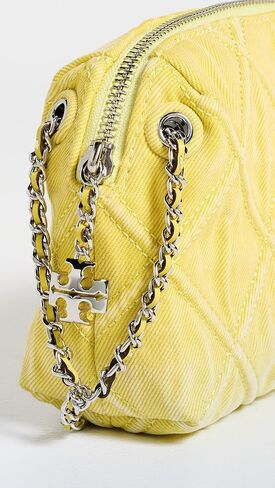 Tory Burch Women's Fleming Denim Soft Crossbody Bag in Kuwait