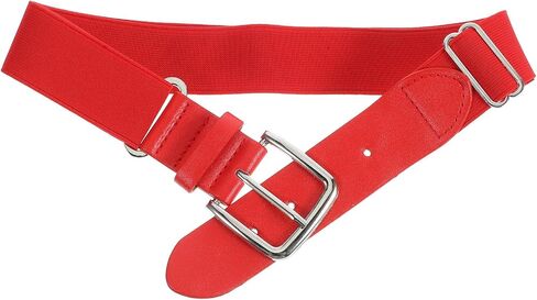 Baseball Softball Belt Elastic Red Adjustable Waistband Unisex Sports Belt for Outdoor Activity and Youth Adult Use in Kuwait