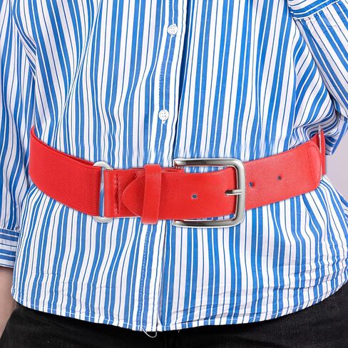 Baseball Softball Belt Elastic Red Adjustable Waistband Unisex Sports Belt for Outdoor Activity and Youth Adult Use in Kuwait