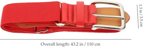 ibasenice Elastic Baseball Belt for Men Women Youth Stretch Soft Pu Leather Baseball Pants Belt for Outdoor in Kuwait