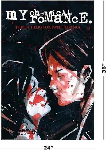 My Chemical Romance - Music Poster (Three Cheers For Sweet Revenge - Album Cover) (Size: 24" x 36") in Kuwait