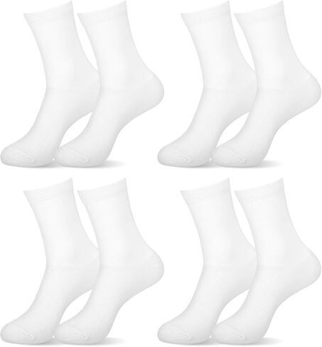 Newcotte 4 Pairs Hiking Liner Socks for Women Men Adult Lightweight Hiking Liners Calf Sweat Absorption Warm Socks in Kuwait