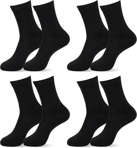 Newcotte 4 Pairs Hiking Liner Socks for Women Men Adult Lightweight Hiking Liners Calf Sweat Absorption Warm Socks in Kuwait