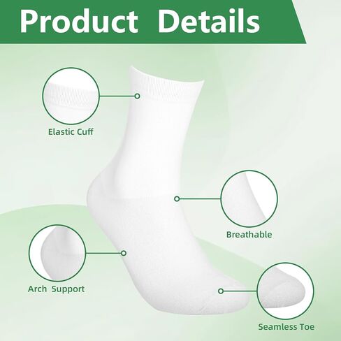 Newcotte 4 Pairs Hiking Liner Socks for Women Men Adult Lightweight Hiking Liners Calf Sweat Absorption Warm Socks in Kuwait