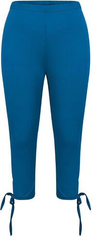 Aniywn Cropped Leggings for Women No Front Seam Capri Leggings Athletic Workout Knee Length Elastic High Waisted Yoga Pants in Saudi Arabia