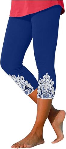 Aniywn Cropped Leggings for Women No Front Seam Capri Leggings Athletic Workout Knee Length Elastic High Waisted Yoga Pants in Saudi Arabia