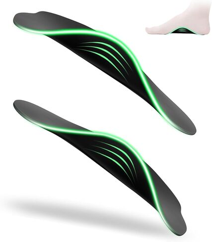 Plantar Fasciitis Relief Arch Support Insert 3/4 Length Shoe Insoles for Women Men High Arch & Flat Feet,All-Day Relieve Foot Back Hip Leg and Knee Pain X/O Legs,Improve Balance Alignment in Saudi Arabia