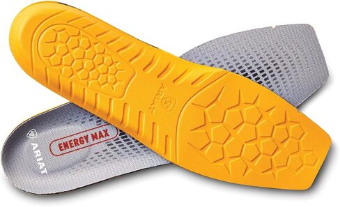 ARIAT Men's Energy Max Work Insole Wide Square Toe, Orange, 10.5 W in Kuwait