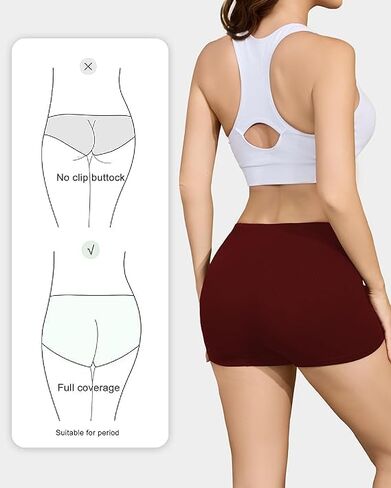 Cotton Boyshort Underwear for Women Cotton Boxer Briefs for Women Underwear Shorts 4 Pack Dark Purple/Fuchsia/Navy Blue/Black 3X-Large 2" Inseam in Saudi Arabia