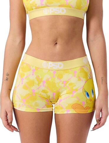 PSD Underwear Womens Boyshorts - Looney Tunes, Comfortable Boy Short Underwear for Women, Womens Underwear Packs & Singles in Saudi Arabia