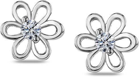 LeCalla 925 Sterling Silver Small Stud Earring | Hypoallergenic Lightweight Everyday Wear Silver Earrings Jewelry | Screw Back Stud Earrings Gift for Young Wearers in Kuwait