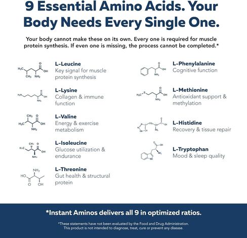 أقراص أمينوس فورية - EAA+BCAA - 10 مكملات من الأحماض الأمينية الأساسية - امتصاص سريع، لا يتطلب الهضم - يدعم العضلات الخالية من الدهون والتعافي والشيخوخة - 321% من بروتين DIAAS (كمية شهر واحد) in Kuwait