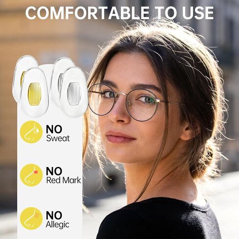 Nose Pads Replacement Compatible with Gucci Sunglasses Eyeglasses-Silicone Pads,2 Sets with Screws and Screwdriver (Gold & Silver) in Kuwait
