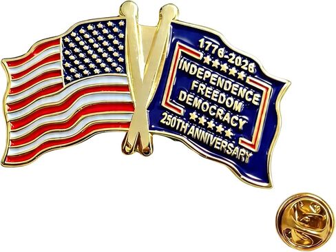 250th Anniversary Pins Badge 250 Years USA Independence Day Patriotic Brooch Decorations Gifts Memorabilia in Kuwait