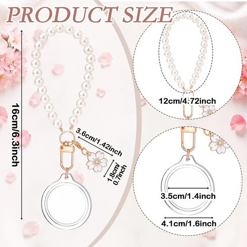 12 Pack Pearls Acrylic Photo Frame Keychain Bulk with Charms DIY Photobooth Keychain for DIY Wedding Bridal Party in Kuwait
