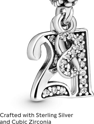PANDORA 21 Years of Love Dangle Charm, 797263CZ in Kuwait