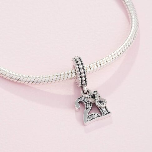 PANDORA 21 Years of Love Dangle Charm, 797263CZ in Kuwait