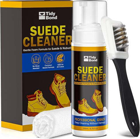 Suede Cleaner, Suede & Nubuck Shoe Cleaner Foam Spray Kit in Kuwait