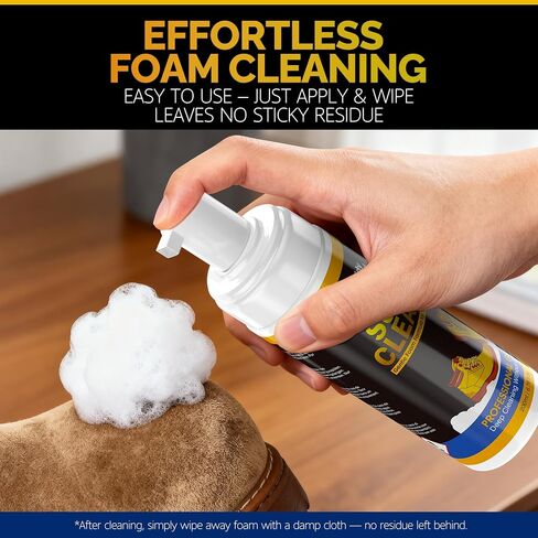 Suede Cleaner, Suede & Nubuck Shoe Cleaner Foam Spray Kit in Kuwait