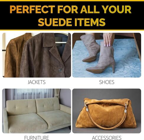 Suede Cleaner, Suede & Nubuck Shoe Cleaner Foam Spray Kit in Kuwait