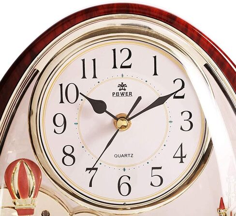 Table Clock,Desk Clock, Crystal Bells Musical Motion Rotating Pendulum Mantel Clock,for Home, Hotel, Library or Church Decor,Great Gift Idea. in Saudi Arabia