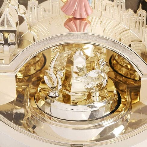 Table Clock,Desk Clock, Crystal Bells Musical Motion Rotating Pendulum Mantel Clock,for Home, Hotel, Library or Church Decor,Great Gift Idea. in Saudi Arabia