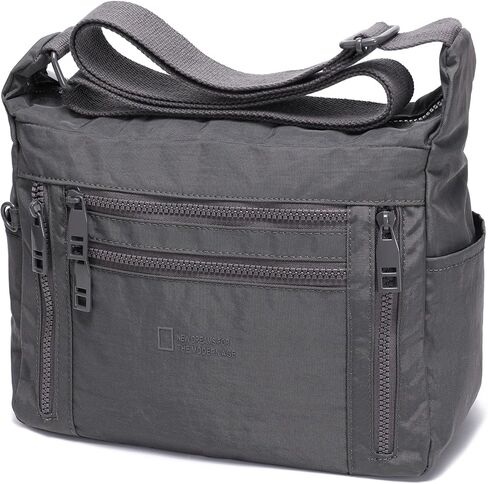 Haytijoe Nylon Crossbody Bags for Women Multi Pocket Lightweight Medium Messenger Satchel Shoulder Handbags Everyday Travel in Saudi Arabia