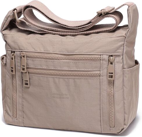 Haytijoe Nylon Crossbody Bags for Women Multi Pocket Lightweight Medium Messenger Satchel Shoulder Handbags Everyday Travel in Kuwait