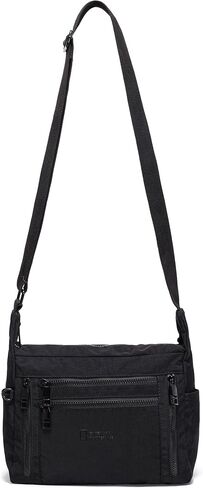 Haytijoe Nylon Crossbody Bags for Women Multi Pocket Lightweight Medium Messenger Satchel Shoulder Handbags Everyday Travel in Kuwait