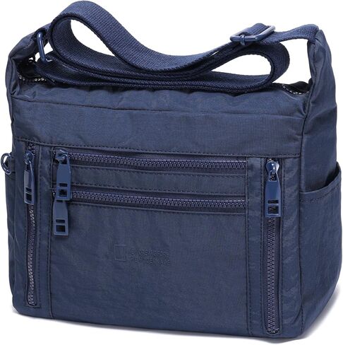 Haytijoe Nylon Crossbody Bags for Women Multi Pocket Lightweight Medium Messenger Satchel Shoulder Handbags Everyday Travel in Kuwait