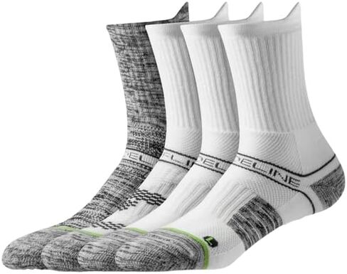 Strideline Eco Performance Unisex Mid-Length Socks, 4-Pack in Saudi Arabia