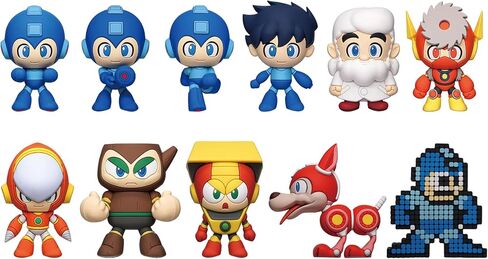 Mega Man Series 2 – 5" Collectible Bag Clip – Blind Bag (ONE Random Figure) – Video Game Character Keychain/Backpack Accessory | Official Licensed Merchandise in Kuwait