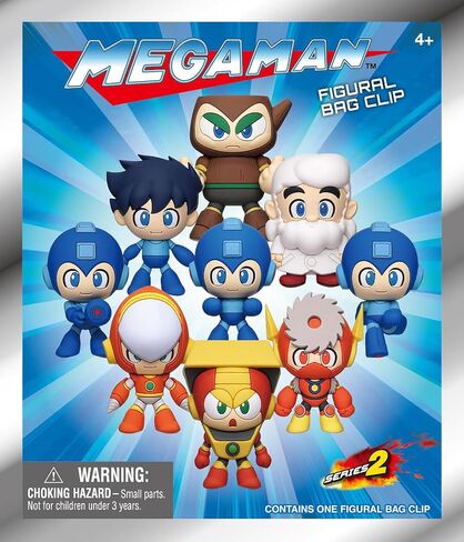 Mega Man Series 2 – 5" Collectible Bag Clip – Blind Bag (ONE Random Figure) – Video Game Character Keychain/Backpack Accessory | Official Licensed Merchandise in Kuwait