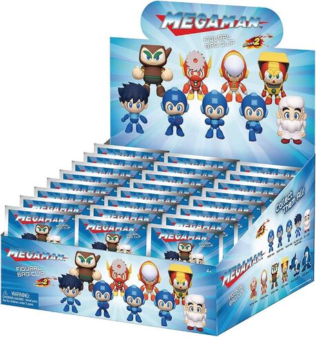 Mega Man Series 2 – 5" Collectible Bag Clip – Blind Bag (ONE Random Figure) – Video Game Character Keychain/Backpack Accessory | Official Licensed Merchandise in Kuwait