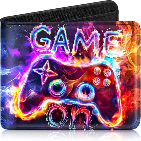 Kids Wallets for Boys, Cool Wallet for Teen Boys, Leather Bifold Wallets with Coin Pocket ID Window for Kids Boys Teenager in Saudi Arabia