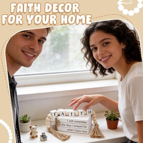 Farmhouse White Fake Decorative Books for Home Office Decor - Religion Christian Faith Aesthetic for Living Room, Console Table, Bookshelf, Tv Stand, Entryway in Saudi Arabia