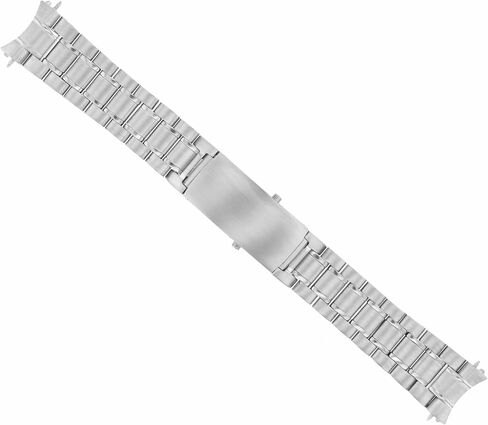 Ewatchparts 18mm Watch Band Solid Link Bracelet Compatible With 39mm Omega Speedmaster Schumacher Steel in Kuwait