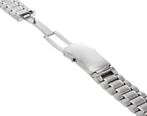 Ewatchparts 18mm Watch Band Solid Link Bracelet Compatible With 39mm Omega Speedmaster Schumacher Steel in Kuwait
