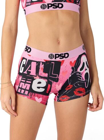 PSD Underwear Womens Boyshorts - Horror Halloween, Comfortable Boy Short Underwear for Women, Women Underwear Packs & Singles in Saudi Arabia