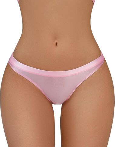 FEOYA Women Metallic Thongs Low Waist Sexy Cheeky Panties Rave Festival Bottoms for Club Party in Saudi Arabia