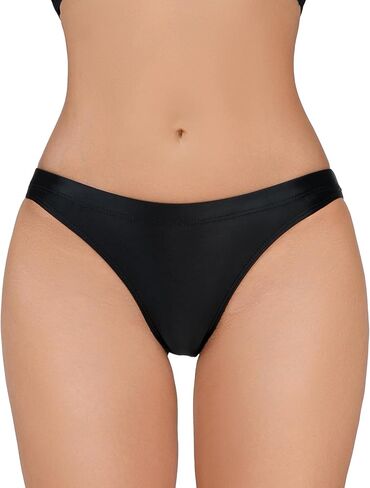 FEOYA Women Metallic Thongs Low Waist Sexy Cheeky Panties Rave Festival Bottoms for Club Party in Saudi Arabia